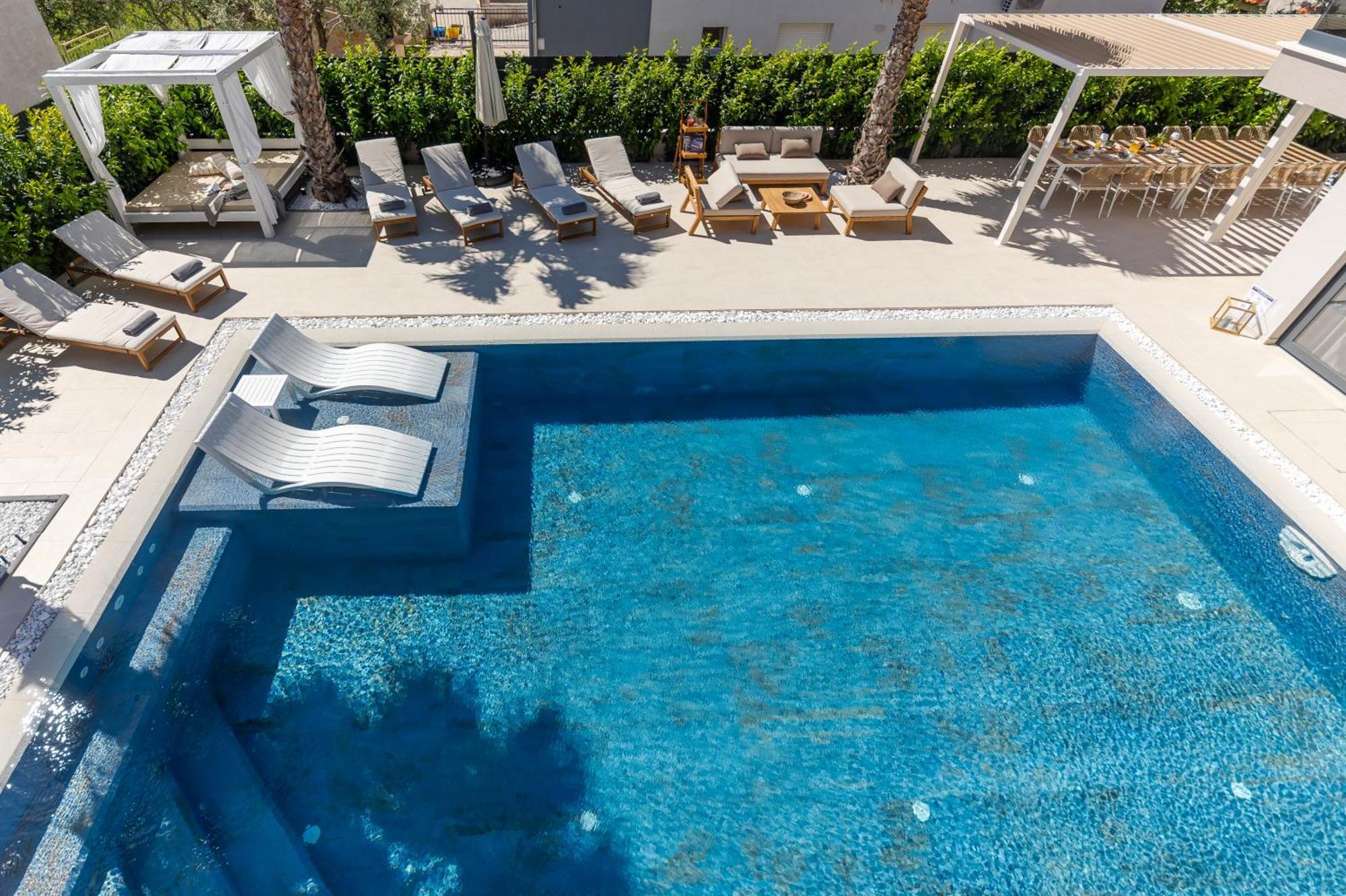 Luxury Villa My Wish With Pool Kastel Stari Exterior photo